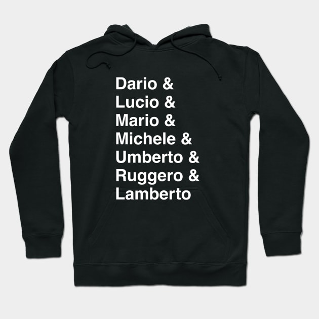 Italian Horror Directors 2 Hoodie by ElizabethB_Art